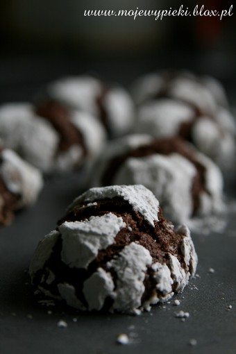 Czekoladowe ciasteczka truflowe (chocolate truffle cookies)